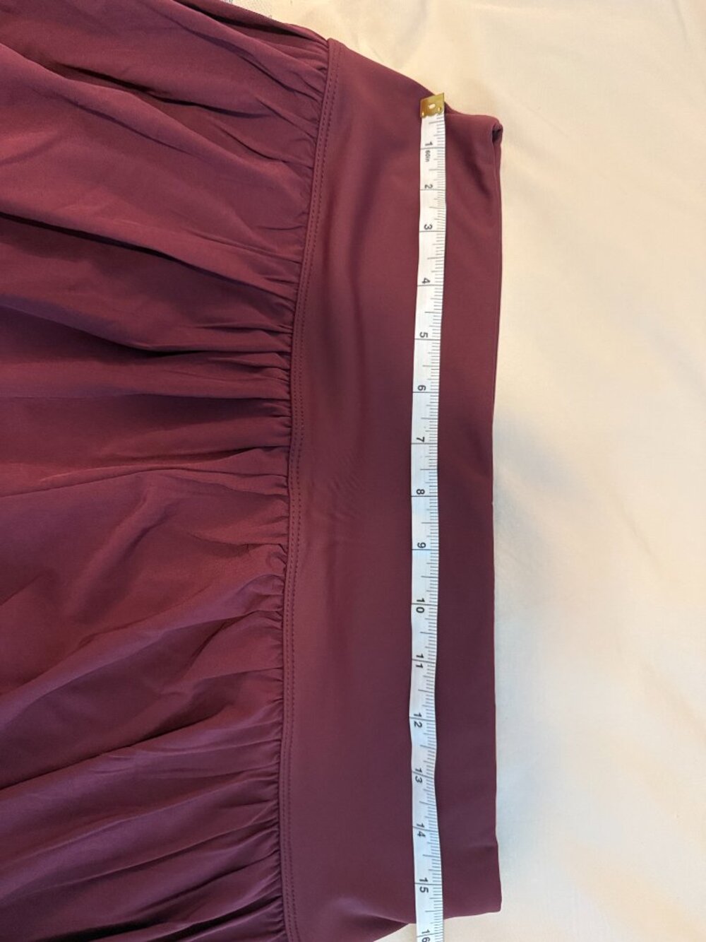 Halara Maroon Skirt Beautiful Flow, Great Draping, Classic Style, Women's Large - Picture 8 of 8